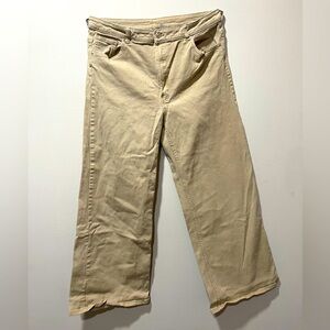 H&M High Waisted, Wide Leg Twill Pants